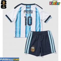 Argentinien Lionel Messi #10 Heimtrikotsatz Kinder WM 2026 Kurzarm (+ Kurze Hosen)